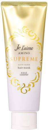 картинка KOSE Cosmeport Je l`Aime AMINO SUPREME Satin Sleek Hair Mask, 230 g магазин одежды и аксессуаров являющийся официальным дистрибьютором в России  KOSE Cosmeport Je l`Aime AMINO SUPREME Satin Sleek Hair Mask, 230 g
