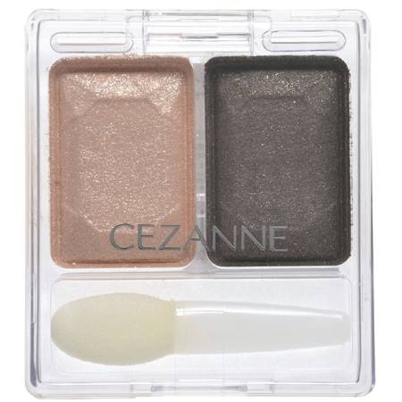 картинка CEZANNE Two Color Eye Shadow Lame Series магазин одежды и аксессуаров являющийся официальным дистрибьютором в России  CEZANNE Two Color Eye Shadow Lame Series