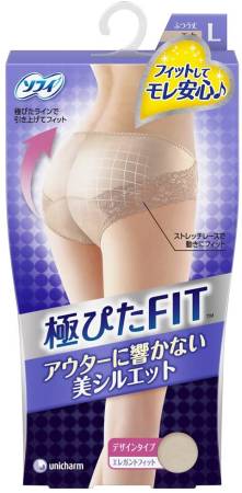 UNICHARM Sofy Very Pita Elegant Fit Critical Lingerie, color - beige