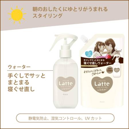 Kracie mä&mё Latte Hair Styling Water for styling mother and daughter hair, 250 ml