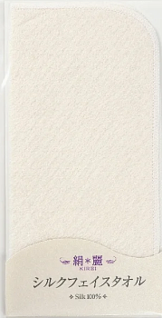 Japanese Skincare - Buy Kirei Silk 100% Silk Face Towel Online from Japan | 36Best Kawai Kirei Silk 100% Silk Face Towel