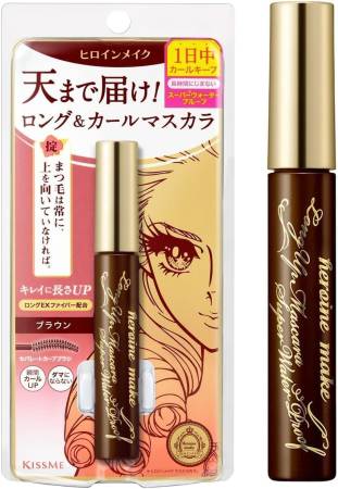 картинка KISSME Heroine Make Long & Curl Super Waterproof Mascara магазин одежды и аксессуаров являющийся официальным дистрибьютором в России  KISSME Heroine Make Long & Curl Super Waterproof Mascara