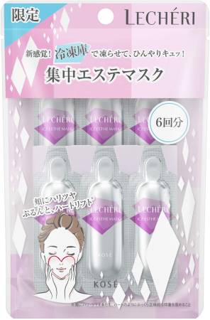 Japanese Skincare - Buy KOSE LECHERI Ice Esthe Mask Expanded Pore Ice Mask, 6 pcs Online from Japan | 36Best Kawai KOSE LECHERI Ice Esthe Mask Expanded Pore Ice Mask, 6 pcs