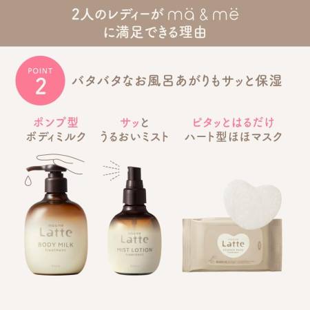 Kracie mä&mё Latte Body Milk Treatment for mother and daughter, 310 g