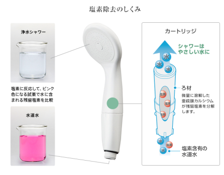 Sanei Labo shower water treatment