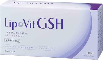 LipoVit GSH Preparation for glossy, radiant skin with glutathione, for 1 month - Buy certified Japanese Health Supplements | 36Best Kawai LipoVit GSH Preparation for glossy, radiant skin with glutathione, for 1 month