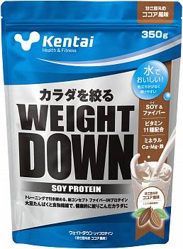 Kentai Weight Down Soy Protein Соевый протеин со вкусом какао, 350гр Kentai Weight Down Soy Protein Соевый протеин со вкусом какао, 350гр