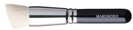 картинка Hakuhodo G5556-4mm Powder & Liquid Brush round/angled магазин одежды и аксессуаров являющийся официальным дистрибьютором в России  Hakuhodo G5556-4mm Powder & Liquid Brush round/angled