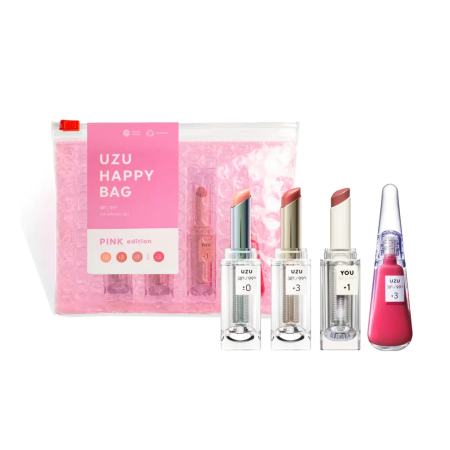 Flowfushi UZU HAPPY BAG Pink Lip set of 4 pieces