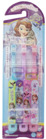 картинка Bandai Kids toothbrushes for girls "Princess Sofia", set 3 PCs магазин одежды и аксессуаров являющийся официальным дистрибьютором в России  Bandai Kids toothbrushes for girls "Princess Sofia", set 3 PCs