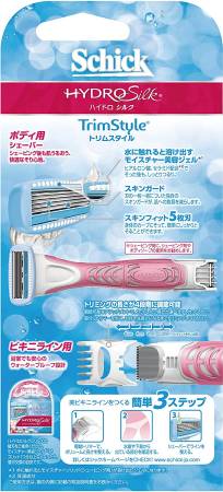 картинка Schick Hydro Silk Trim Style Shaving Blade магазин одежды и аксессуаров являющийся официальным дистрибьютором в России  Schick Hydro Silk Trim Style Shaving Blade