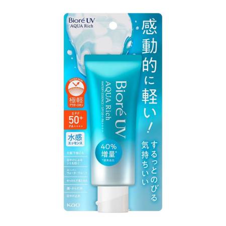KAO Biore Aqua Rich Watery Essence SPF 50 + PA++++ Sunscreen for face and body, 70 g
