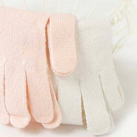 Cocoonfit Pink Silk Thread Bathing & Hand Care Gloves