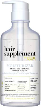 картинка LUX Hair Supplement Moisturizer Shampoo, 450 g магазин одежды и аксессуаров являющийся официальным дистрибьютором в России  LUX Hair Supplement Moisturizer Shampoo, 450 g