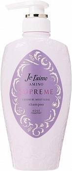 KOSE Cosmeport Je l`Aime AMINO SUPREME Cashmere Moist Gloss Shampoo, 500 ml KOSE Cosmeport Je l`Aime AMINO SUPREME Cashmere Moist Gloss Shampoo, 500 ml