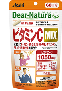 ASAHI Dear-Natura Style Vitamin C MIX Vitamin C MIX for 60 days - Buy certified Japanese Health Supplements | 36Best Kawai ASAHI Dear-Natura Style Vitamin C MIX Vitamin C MIX for 60 days