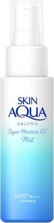ROHTO Skin Aqua Super Moisture UV Mist Sunscreen and moisturizing mist for face, body and hair SPF 50+ PA++++, 60 ml