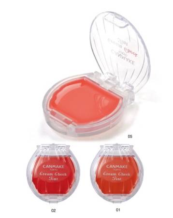 картинка Canmake Cream Cheek Tint, 1,9 g магазин одежды и аксессуаров являющийся официальным дистрибьютором в России  Canmake Cream Cheek Tint, 1,9 g