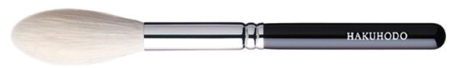 картинка G5537BkSL Hakuhodo Powder Brush pointed магазин одежды и аксессуаров являющийся официальным дистрибьютором в России  G5537BkSL Hakuhodo Powder Brush pointed