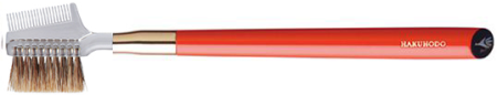 картинка S195N Hakuhodo Brush Brow Comb Brush магазин одежды и аксессуаров являющийся официальным дистрибьютором в России  S195N Hakuhodo Brush Brow Comb Brush
