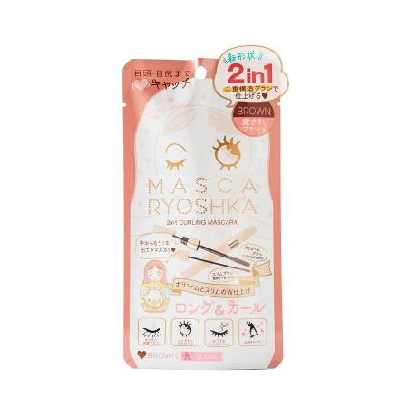 картинка CALYPSO MascaRyoshka 2in1 Curling and lengthening mascara, 9 g магазин одежды и аксессуаров являющийся официальным дистрибьютором в России  CALYPSO MascaRyoshka 2in1 Curling and lengthening mascara, 9 g