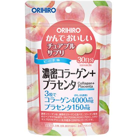 Orihiro Dense Сollagen and Placenta,with peach flavor, for 1 month