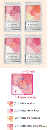 картинка CANMAKE Mat Fleur Cheeks Blush, 6гр магазин одежды и аксессуаров являющийся официальным дистрибьютором в России  CANMAKE Mat Fleur Cheeks Blush, 6гр