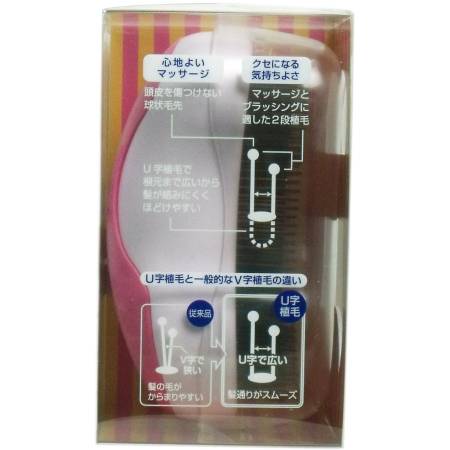 картинка Kai Hair Smootha Scalp brush Q-2347 pink магазин одежды и аксессуаров являющийся официальным дистрибьютором в России  Kai Hair Smootha Scalp brush Q-2347 pink