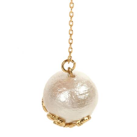 MAGGIO Cotton Pearl Threader Earrings Earrings