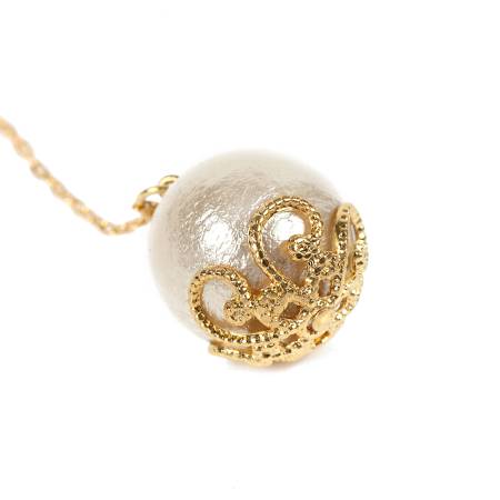 MAGGIO Cotton Pearl Threader Earrings Earrings