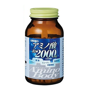 ORIHIRO Amino Body Granules 2000 Аминокислоты для поддержания спортивной формы, на 1 месяц - фото