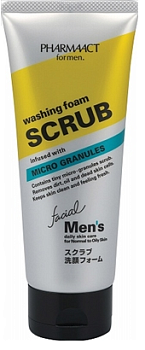 Купить PharmaAct Mens Whashing Foam Scrub Мужская пенка-скраб для очищения кожи, 130 гр на 36best.com — фото PharmaAct Mens Whashing Foam Scrub Мужская пенка-скраб для очищения кожи, 130 гр - фото
