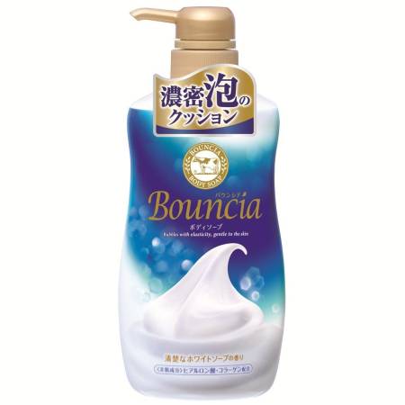 Moisturizing body soap with collagen and silk amino acids BOUNCIA, Cow Brand