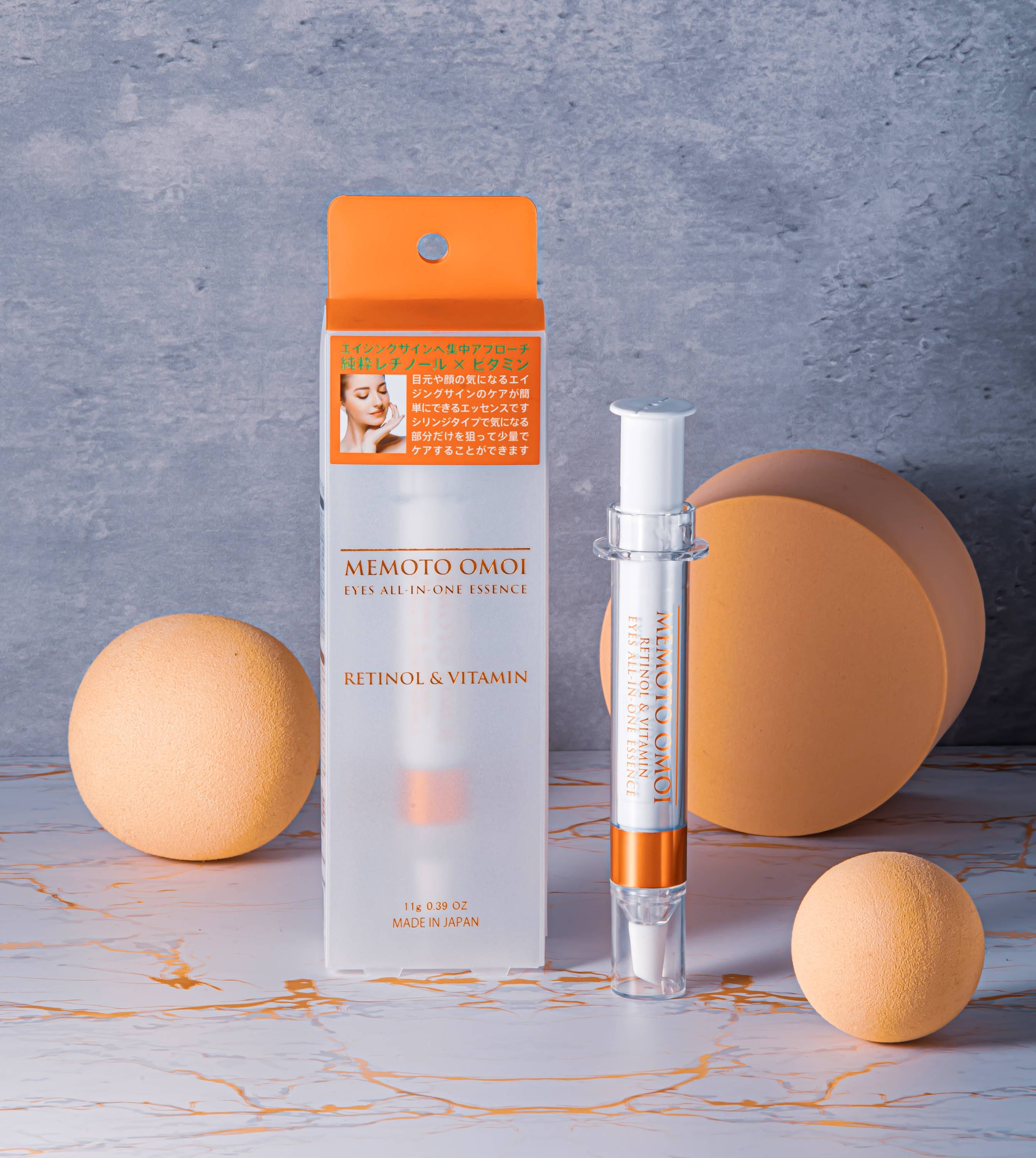 Купить MEMOTO OMOI EYES All-in-One Essence RETINOL&VITAMIN Cыворотка с ретинолом и витаминами для упругости кожи вокруг глаз на 36best.com — фото MEMOTO OMOI EYES All-in-One Essence RETINOL&VITAMIN Cыворотка с ретинолом и витаминами для упругости кожи вокруг глаз - фото