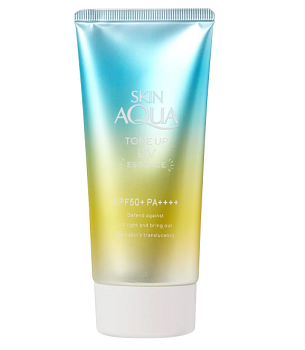 Купить ROHTO Skin AQUA Tone Up UV Essence Mint Green Солнцезащитный крем с SPF 50+ PA++++, 80 гр на 36best.com — фото ROHTO Skin AQUA Tone Up UV Essence Mint Green Солнцезащитный крем с SPF 50+ PA++++, 80 гр - фото
