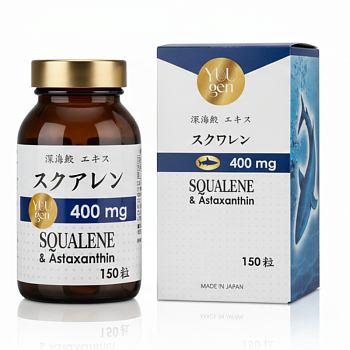 YUUGEN YouGenki Squalene & Astaxanthin Сквален на 1-2 месяца_R - фото