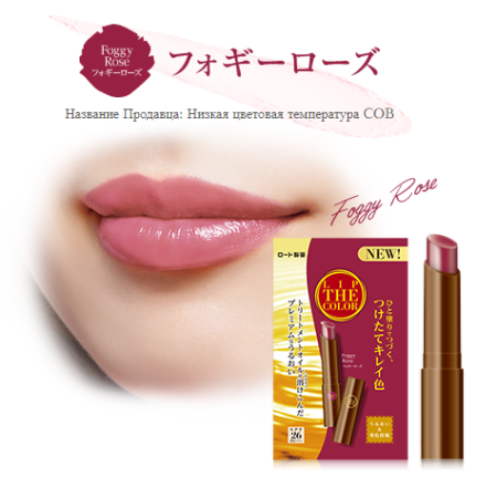 ROHTO Lip The Color Protective lip balm with SPF 26 PA+++, 2g