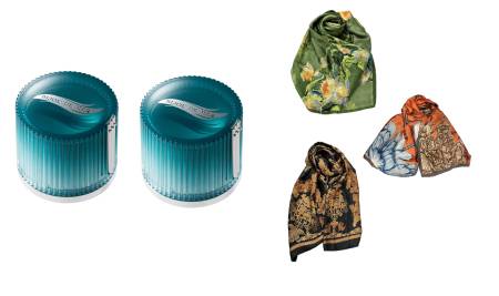 RECORESERUM BIJOU DE MER Rejuve face Renewal Pack Set of two anti-aging masks and an exquisite scarf of your choice as a gift