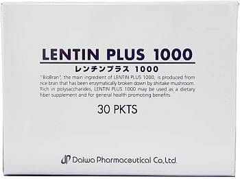 LENTIN PLUS 1000 BioBran Биобран 30 пакетиков - фото