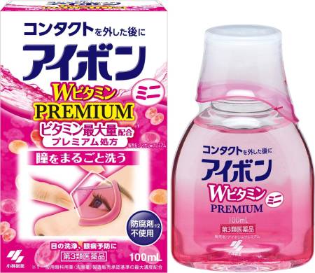 Kobayashi Ivon W Vitamin PREMIUM Eye Wash Liquid, 100 ml - Buy certified Japanese Health Supplements | 36Best Kawai Kobayashi Ivon W Vitamin PREMIUM Eye Wash Liquid, 100 ml