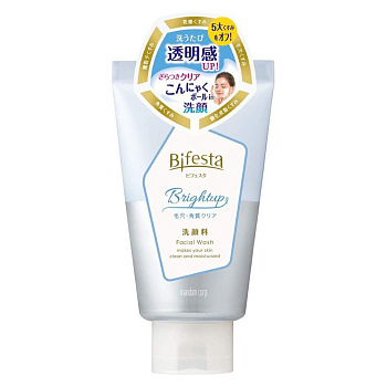 Купить Mandom Bifesta Brightup Facial Wash Крем для умывания лица с эффектом сияющей кожи, 120 г на 36best.com — фото Mandom Bifesta Brightup Facial Wash Крем для умывания лица с эффектом сияющей кожи, 120 г - фото